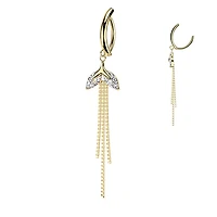 Mermaid Cascade Dangle Navel Clicker 14g