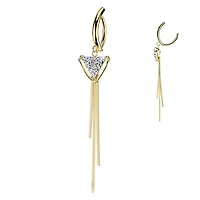 Triad Cascade Dangle Navel Clicker 14g