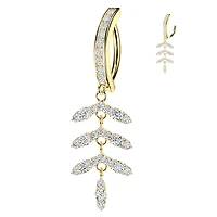 Falling Petals Dangle Clicker 14g