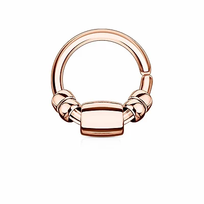 Beaded Bendable Ring 16g