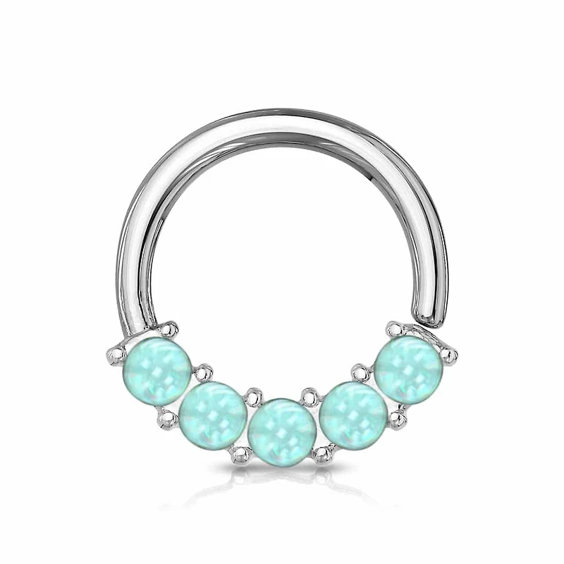 Claw-Set Moonstone Bendable Ring 16g