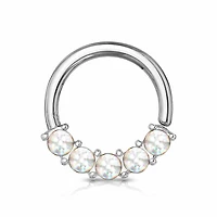 Claw-Set Moonstone Bendable Ring 16g
