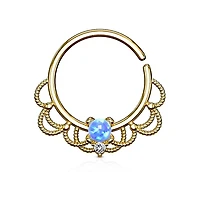 Opal Filigree Bendable Ring 16g