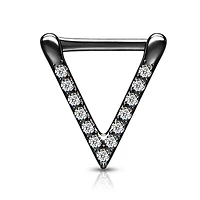 Premium Claw-Set Crystal Triangle Clicker 16g