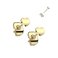 PREMIUM Heart Studs