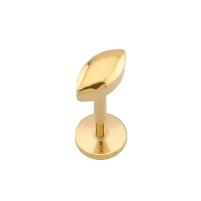 Premium G23 Titanium Marquise Point Threadless Flat Back