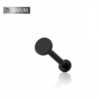 Premium G23 Titanium Flat Disc Simple Threadless Back