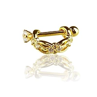 Ornate Crown Cartilage Cuff 16g