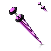 Titanium with O-Rings Faux Tapers 16g