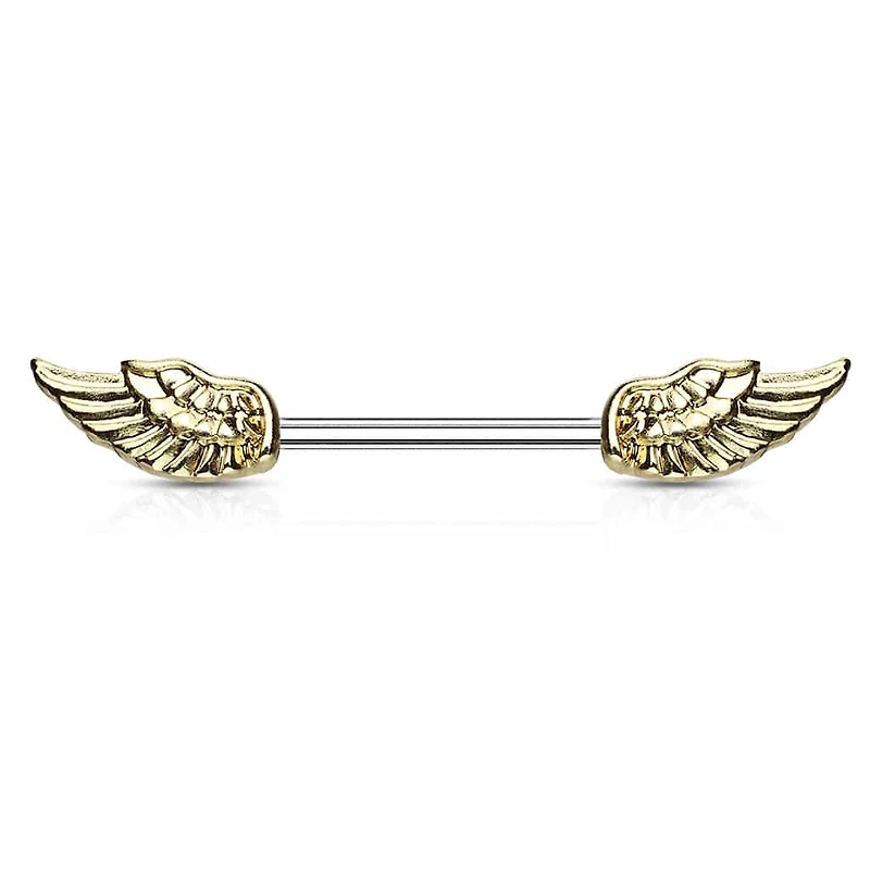 Wings Nipple Barbell 14g