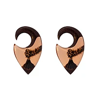 Wood and Epoxy Volcano Weights 0g