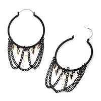 Cross + Chain Hoop Tunnel Hangers