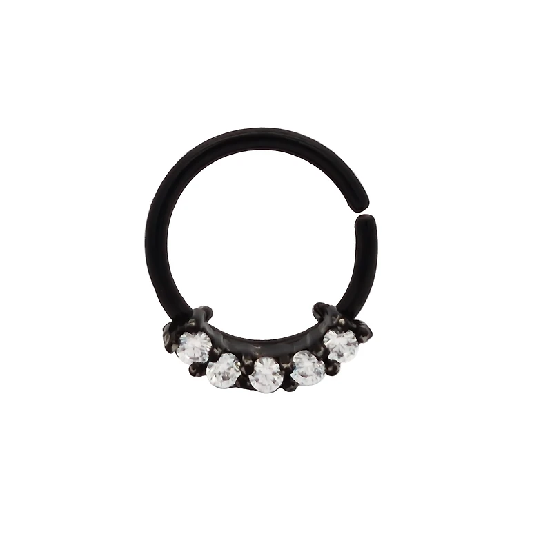 Claw-Set Crystal Bendable Ring 16g