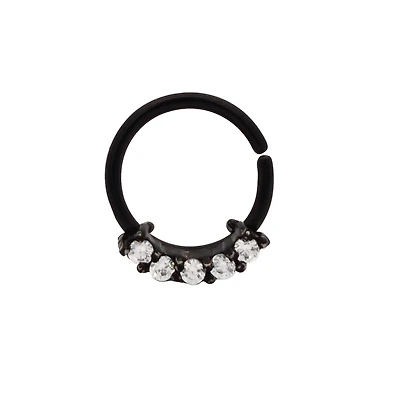 Claw-Set Crystal Bendable Ring 16g