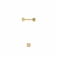PVD Gold Solid Square Ball Back 16g