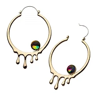 Crystal + Dripping Hoops Tunnel Hangers