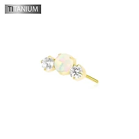 Premium G23 Titanium Opal Trilogy Threadless Top