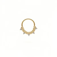 5 Hearts + Claw-Set Crystal Bendable Ring 16g