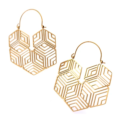 Geometric Hexagon Tunnel Hangers