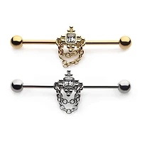 Premium Square + Chain Industrial Barbell 14g