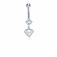 Licensed Superman Navel Dangle 14g