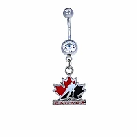 Licensed Team Canada Navel Dangle 14g
