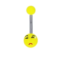 Emoji Lucite Navel Barbell 14g