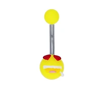 Emoji Lucite Navel Barbell 14g
