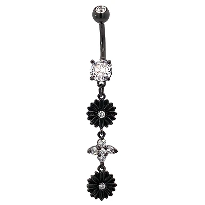 Flower Bouquet Navel Dangle 14g