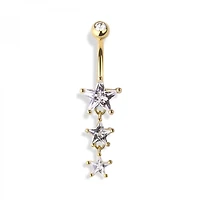Star Cascade Navel Dangle 14g