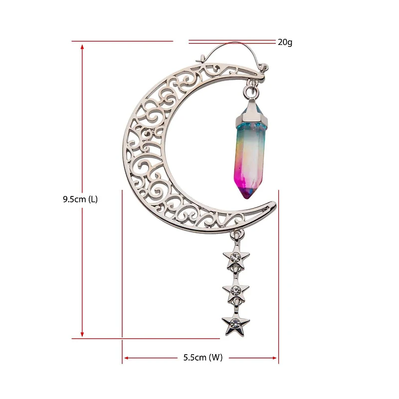 Filigree Moon Tunnel Hangers