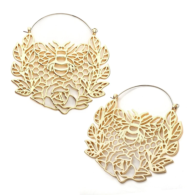 Floral Bee Tunnel Hangers