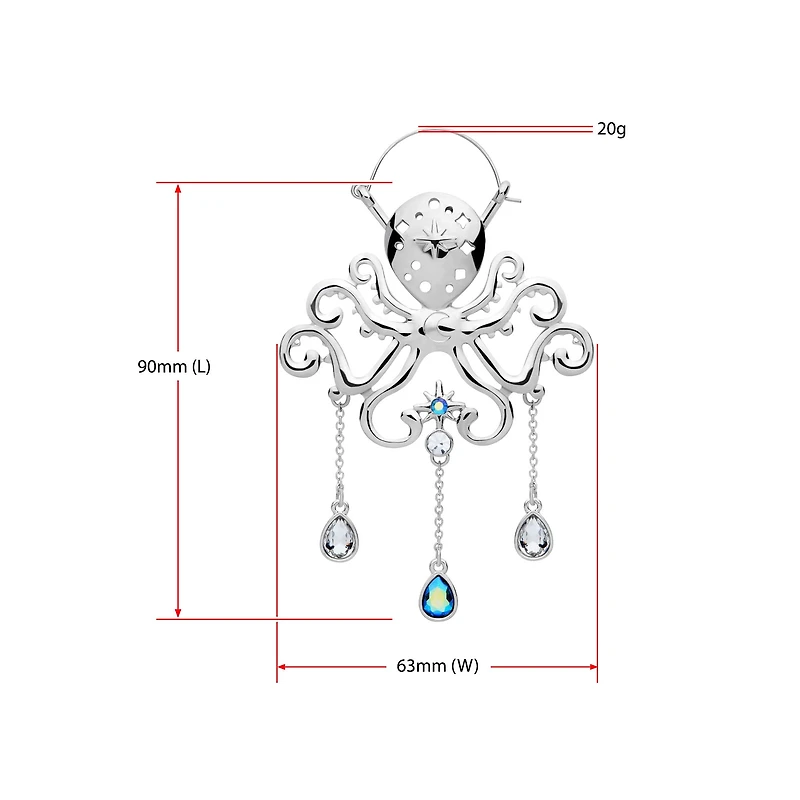 Vitrail Octopus Tunnel Hangers