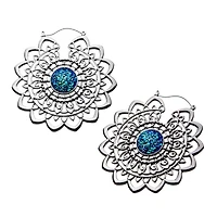 Druzy Mandala Tunnel Hangers