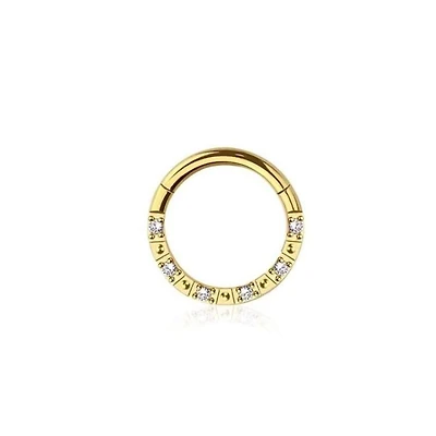 PREMIUM Crystal Segment Ring 16g