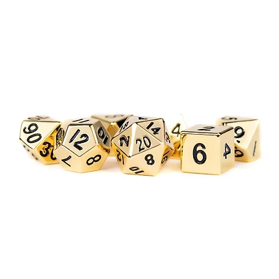 16mm Metal Dice Gold Set