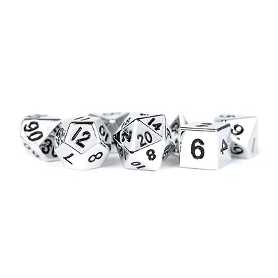 16mm Metal Silver Dice Set