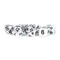 16mm Metal Silver Dice Set