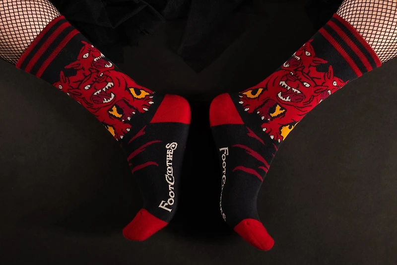 Evil AF Cerberus Socks