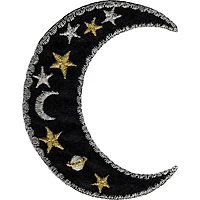 Patch - Celestial - Moon with Stars and Planet Inside