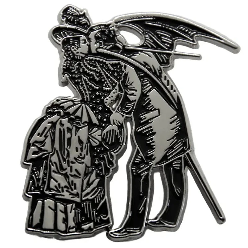 Devils Kiss Victorian Goth Enamel Pin