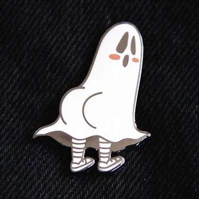 Booty Ghost Funny Enamel Pin