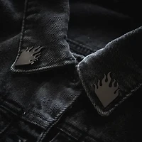 Flame Collar Pin Set