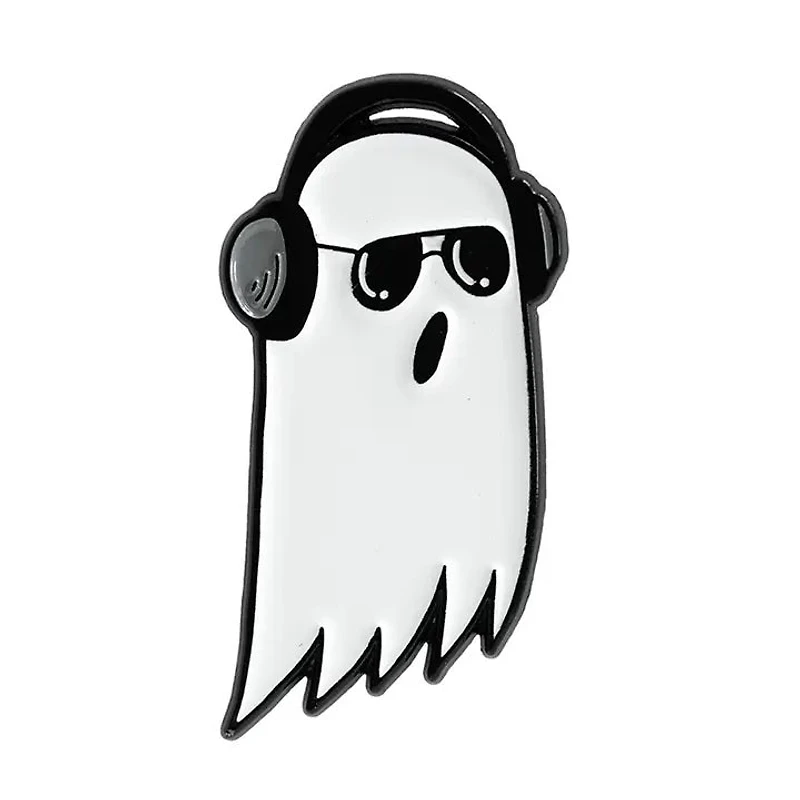 Headphones Ghost Pin