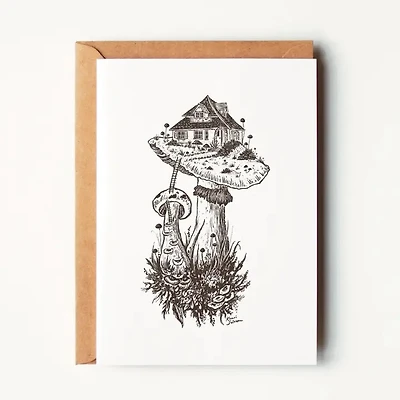 Mushroom House I Greeting Card
