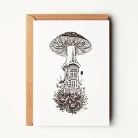 Mushroom House Iii Greeting Card