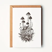 Mushroom House Iv Greeting Card