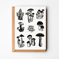 You Are Magic, Mushroom Varieties, Greeting Card