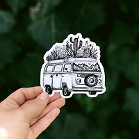 Cactus Van - Waterproof Nature Sticker