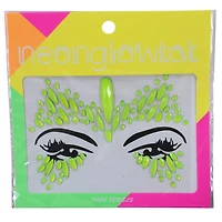 Face Jewels Neon Green